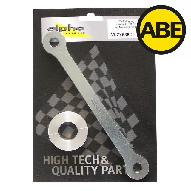 Kit de rabaissement Kawasaki ZX6R ZX636C 2005-2006 ALPHA TECHNIK