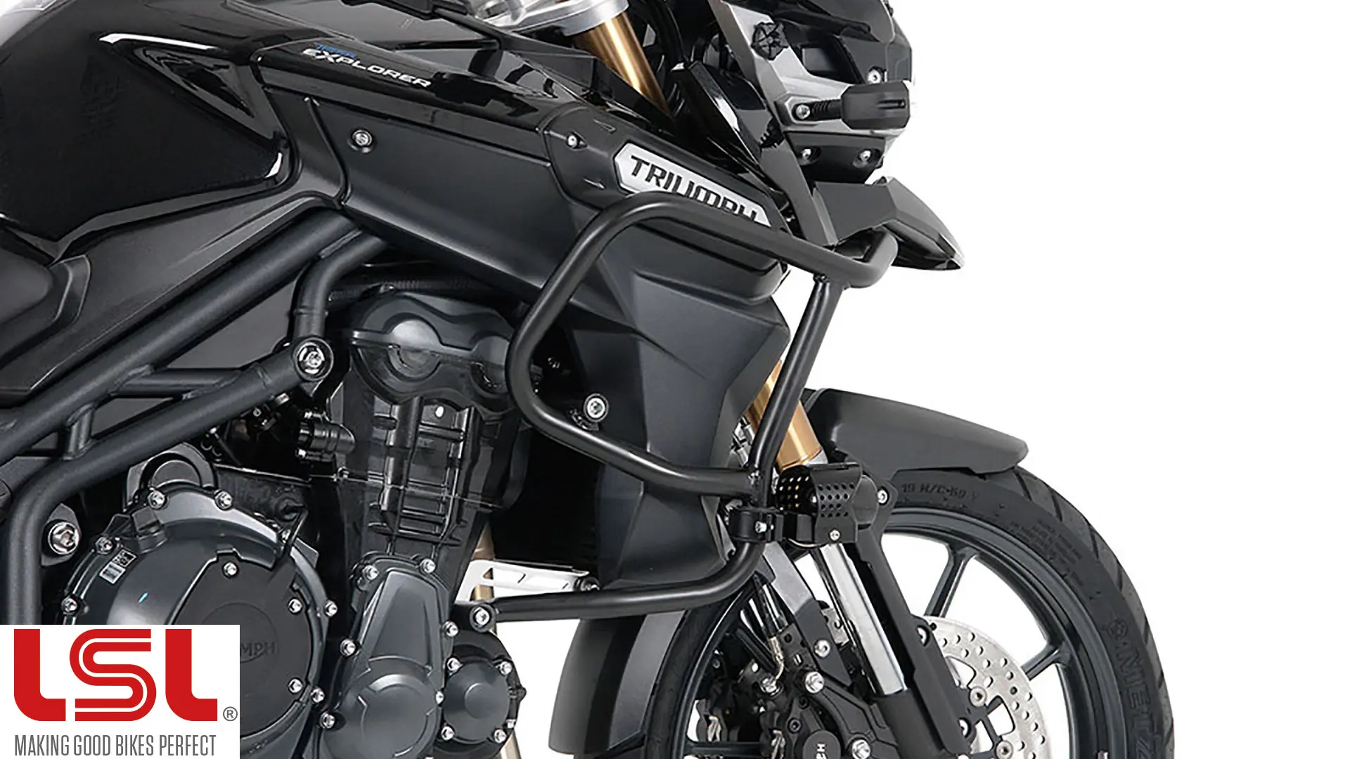 LSL エンジンガード タイガーエクスプローラー 1200 XR/X, XC/X -2015 ブラック
