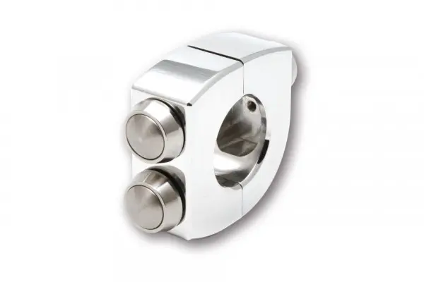 MOTOGADGET mo.switch Drucktaster 3-Positionen Durchmesser 1 Zoll Gehäuse poliert