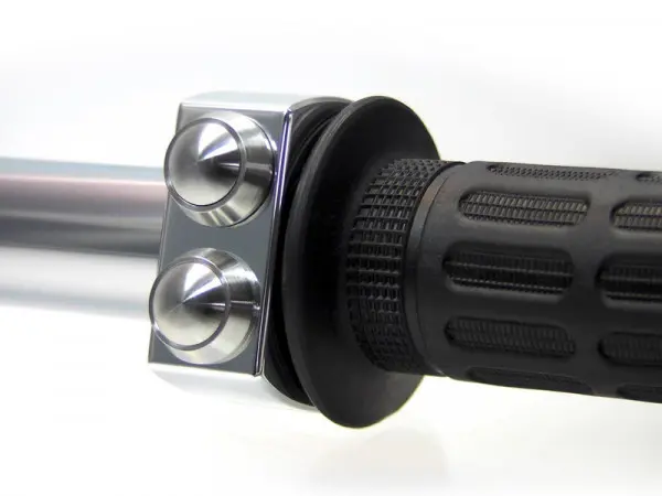 Motogadget mo.switch 3버튼 푸시 스위치 22mm 폴리싱 하우징