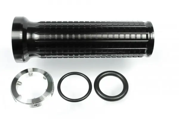 MOTOGADGET 알루미늄 mo.grip CNC 가공 블랙 알루미늄 22mm 및 1인치 핸들그립 - 페어