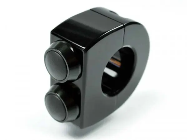 MOTOGADGET mo.switch 스위치 2버튼 푸시버튼 직경 22 mm 블랙 하우징 블랙 버튼
