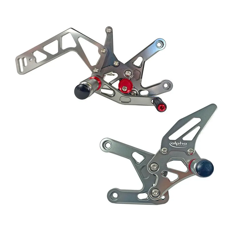 مساند قدم كاملة مَركّبة للخلف ALPHA TECHNIK تيتانيوم لـ Yamaha YZF-R1 RN32 2015-16 RN49 2017-19 RN65 2020+