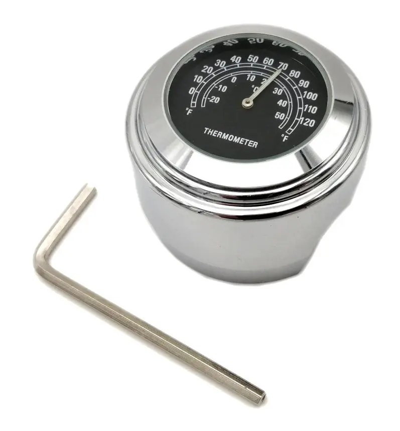 Styretermometer Chrome Brazoline — Køretøjstilbehør