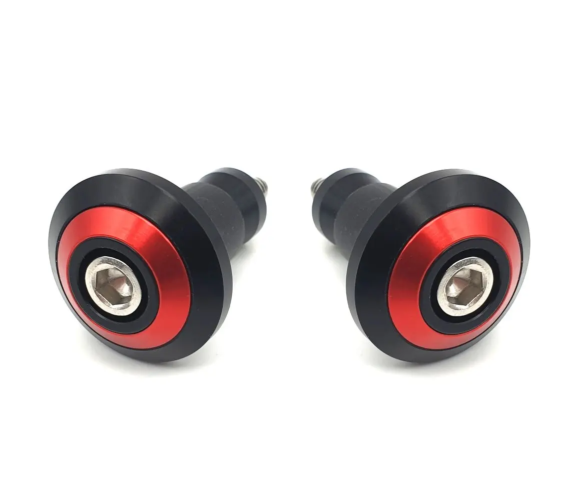 Terminali manubrio piatti RING anodizzati rosso BRAZOLINE