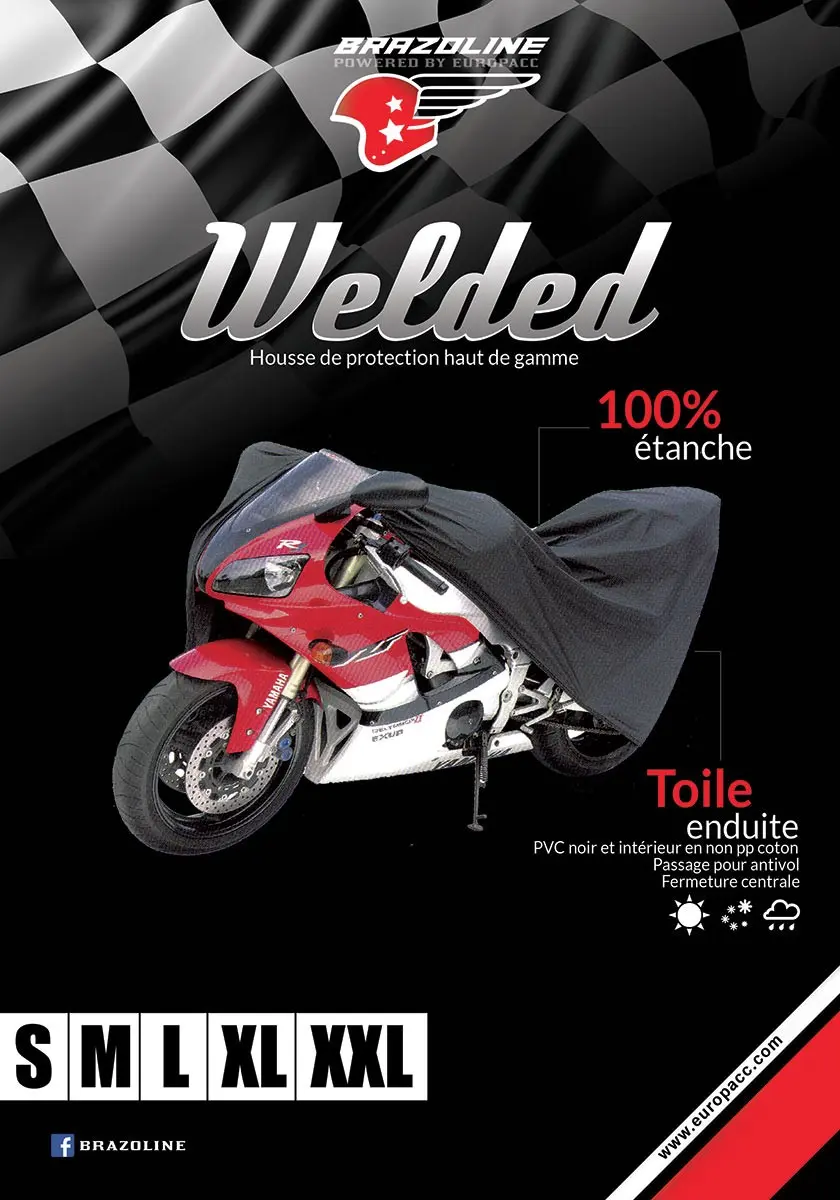Brazoline Welded 5132 오토바이 커버 사이즈 S