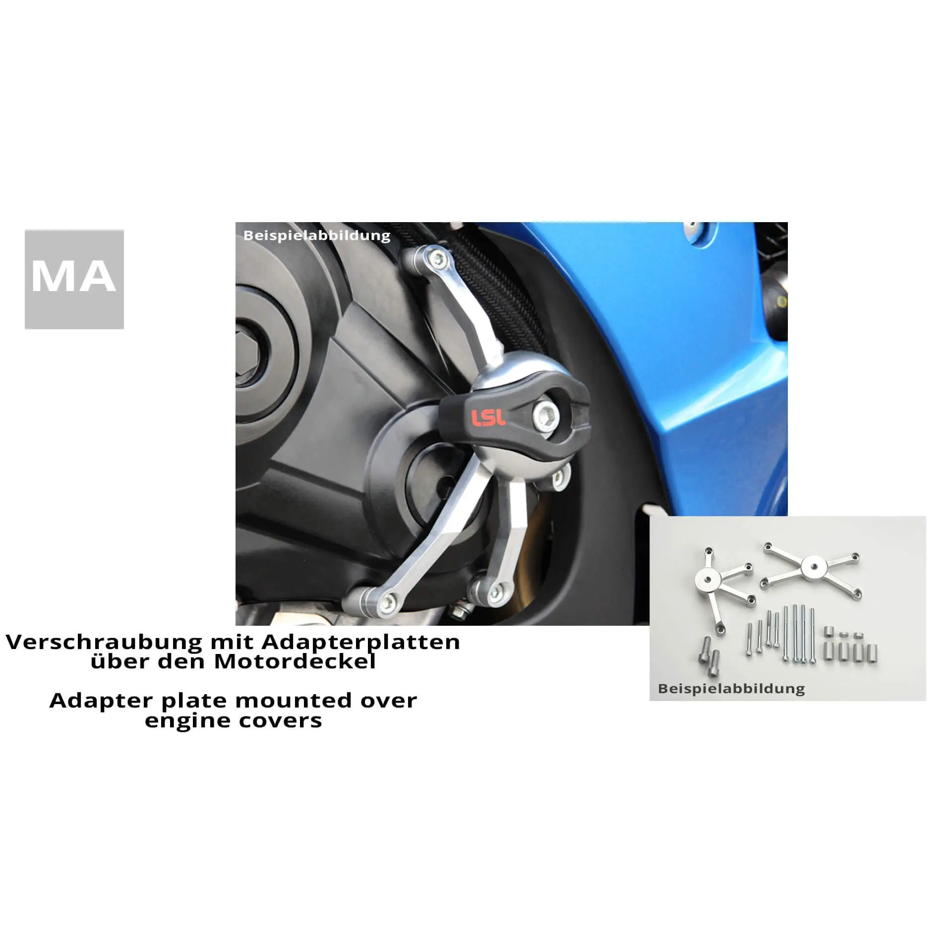 Montagesatz Crashpad LSL Honda VFR 1200F 10