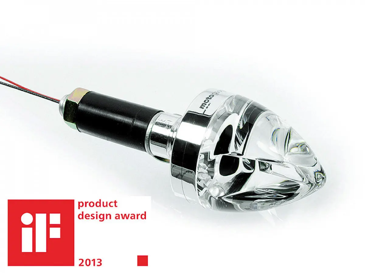 Motogadget mo.blaze CONE Polished Right Side Bar End Turn Signal
