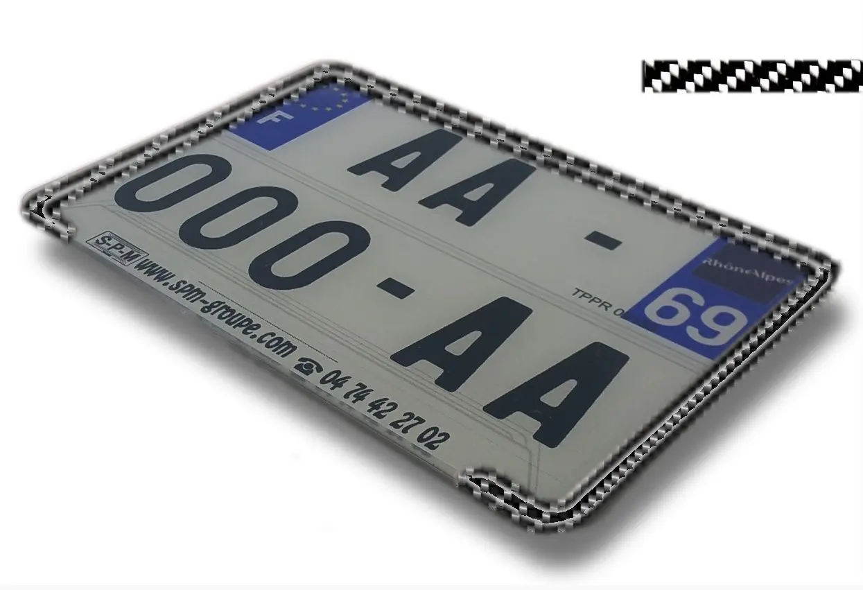 Karbon-Einfassung für Nummernschild SPM 210 x 145 mm