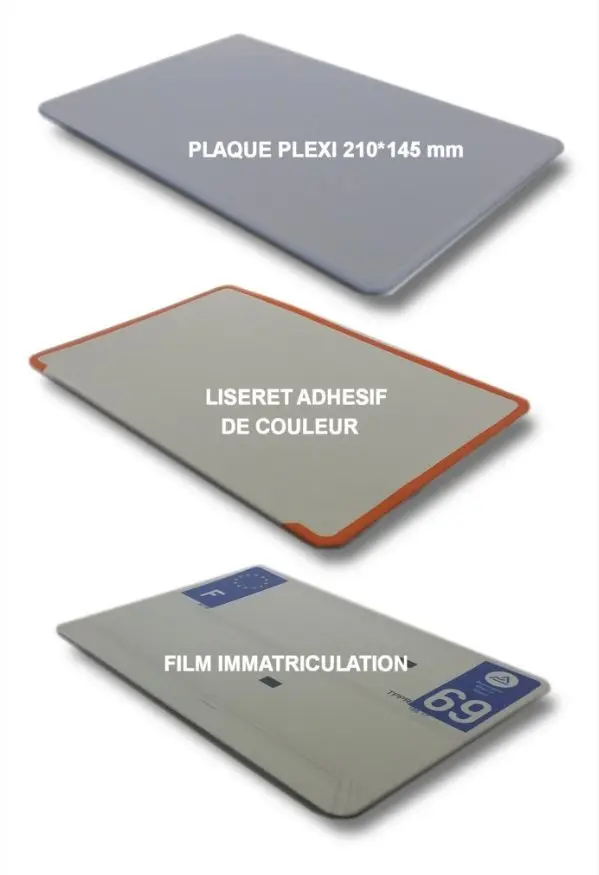 Karbon-Einfassung für Nummernschild SPM 210 x 145 mm — Ansicht 2