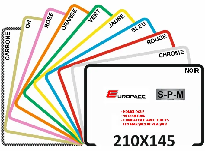 Karbon-Einfassung für Nummernschild SPM 210 x 145 mm — Ansicht 3