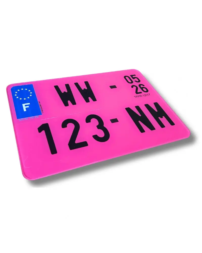 Reflektierfolie SPM WW rosa Motorrad 210x130/145 mm