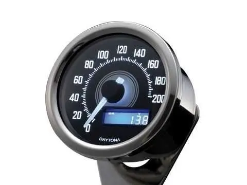 डेटोना वेलोना 60 स्पीडोमीटर क्रोम 200 km/h MPH (Ref. 18319)