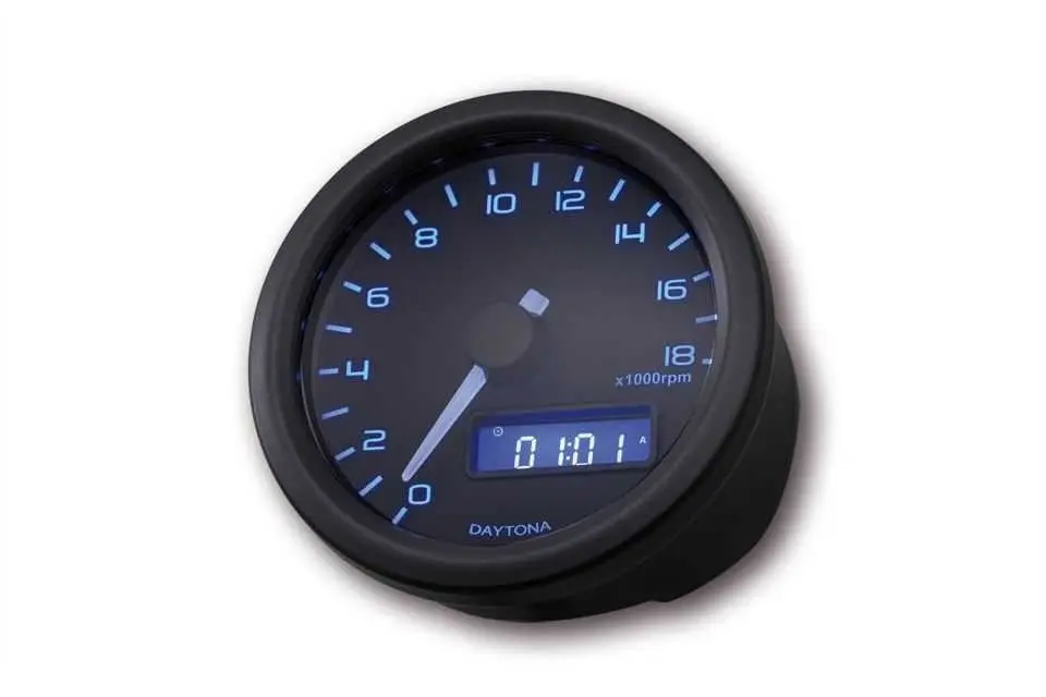 タコメーター Daytona Velona 60 黒 18000 rpm (型番 18309)