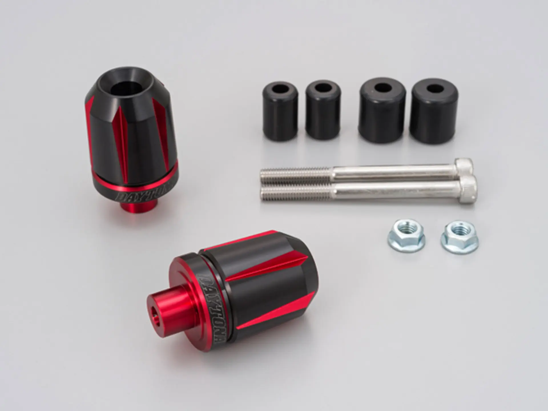 ハンドルエンド Daytona TKM-2 レッド 2個セット
