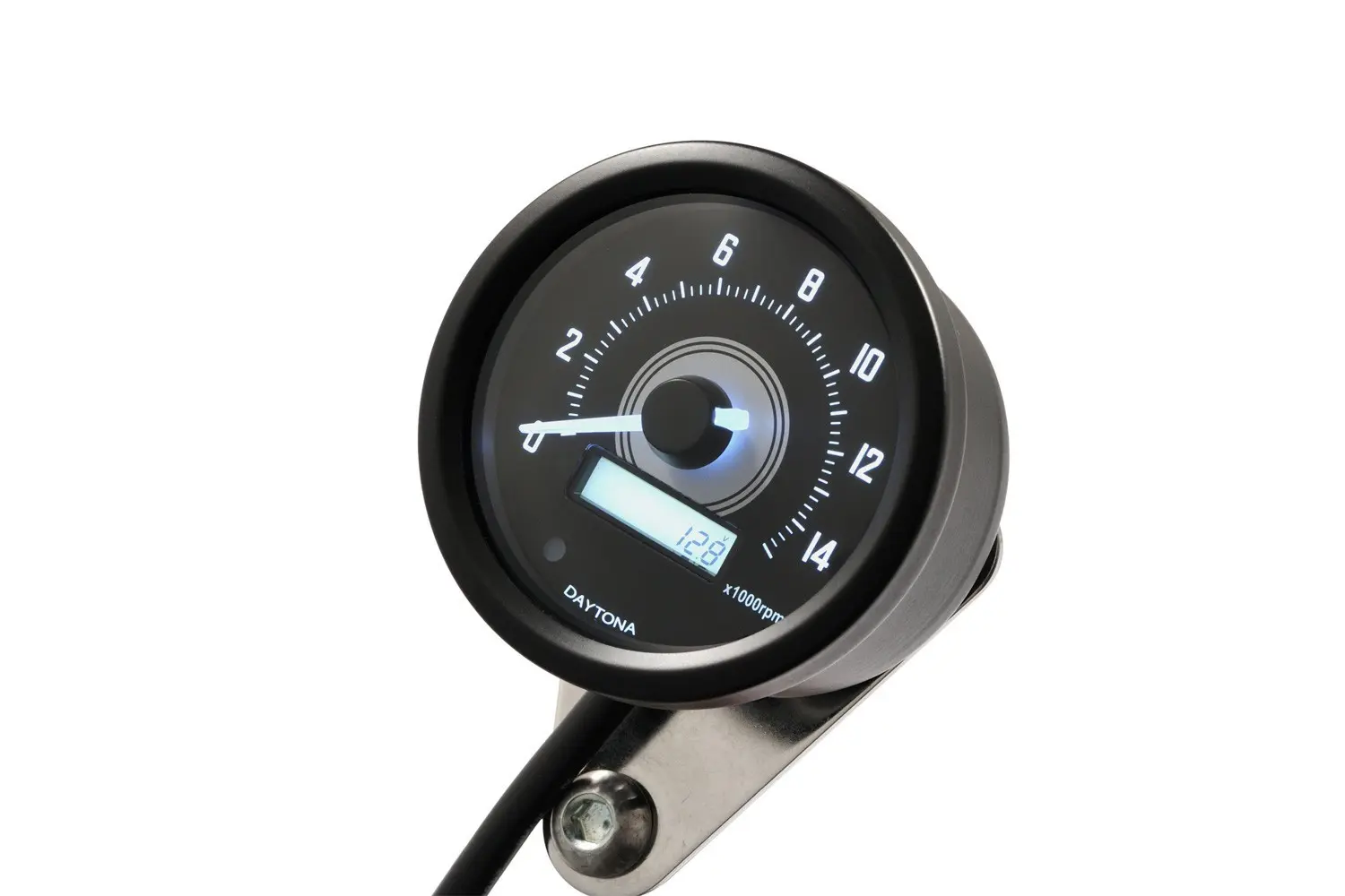 데이토나 디지털 타코미터 VELONA 2 블랙 60 mm 14000 rpm 서포트 포함