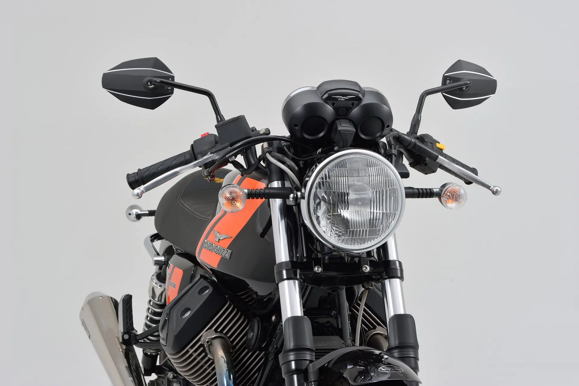 Rétroviseur D-MIROIR-7 type-k tige droite alu noir Daytona