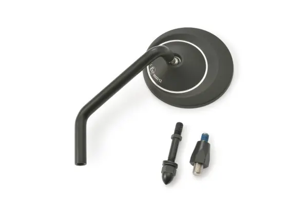 Daytona D-MIROIR-8 Type-R Rückspiegel links Aluminium-Stange schwarz mit 2 Adaptern