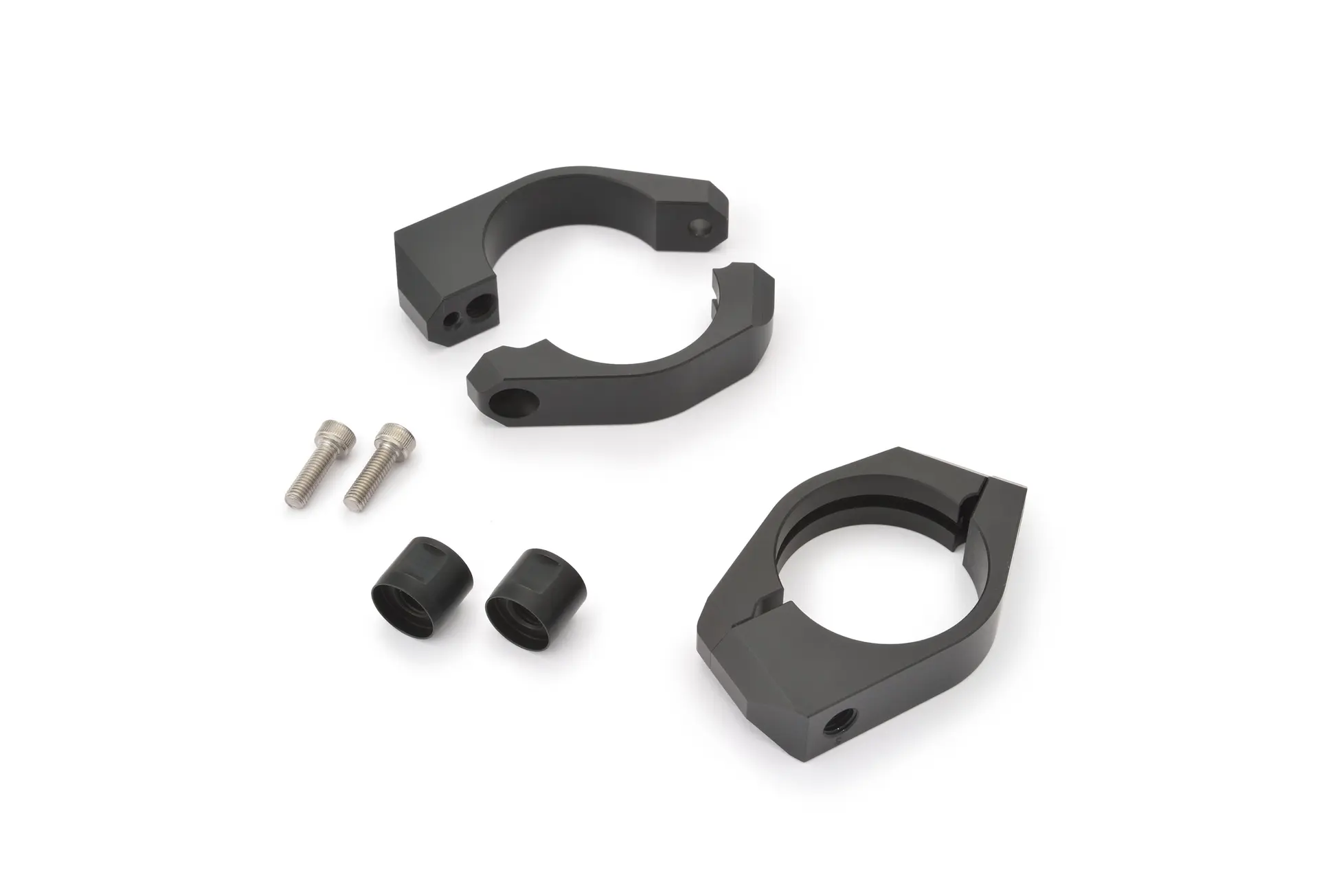 Jeu de colliers de fourche aluminium 43 mm pour support de clignotant Daytona