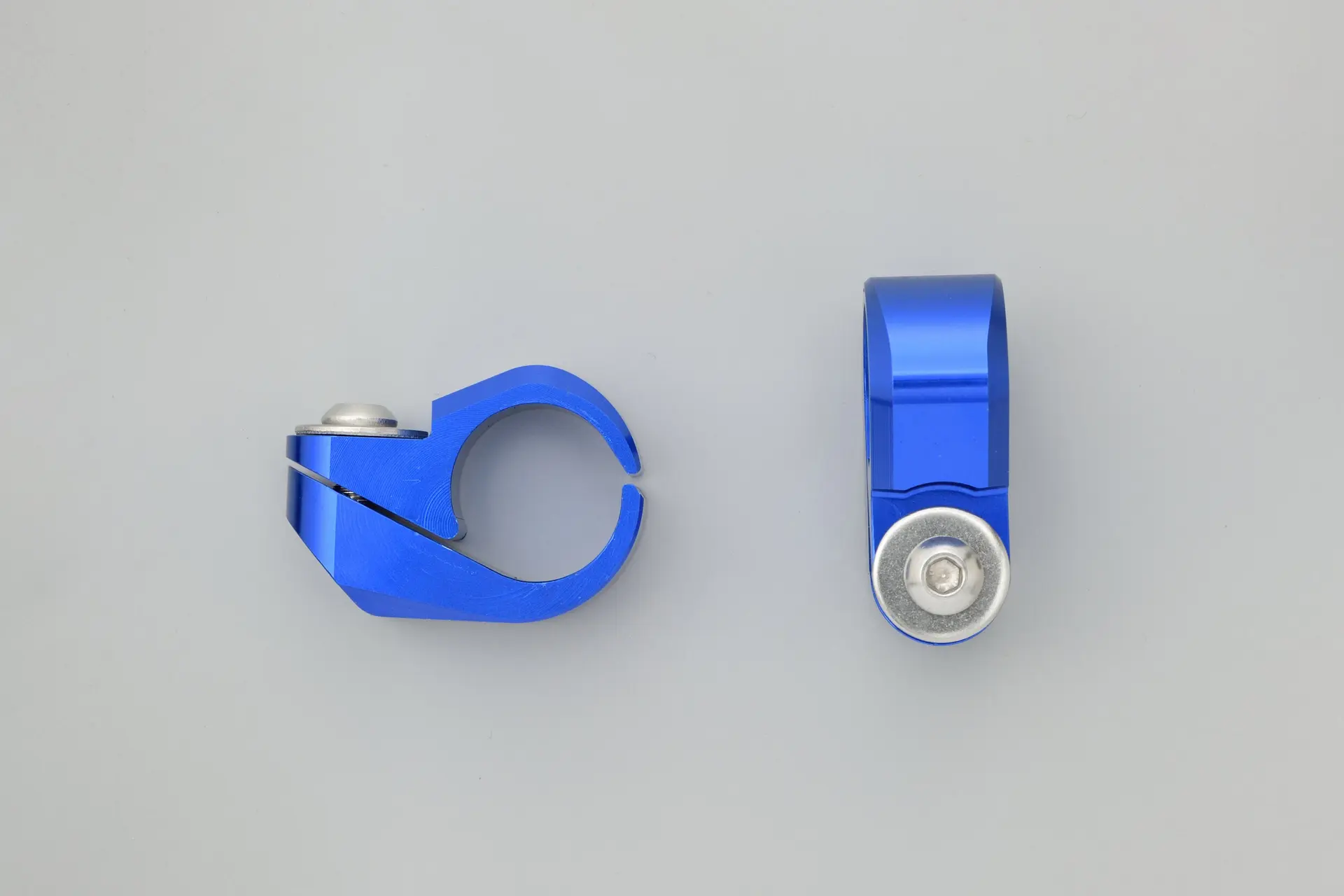 핸들바 스테이바 클램프 세트 22.2 mm 블루 데이토나 (2개) — 2번째 뷰