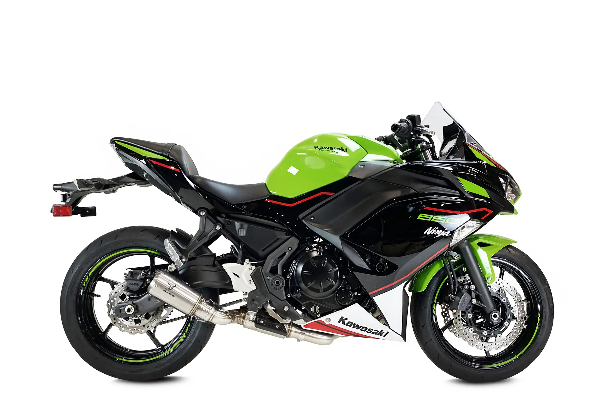 Ixrace MK2 스테인리스 카와사키 Z 650 2021-2022용 머플러