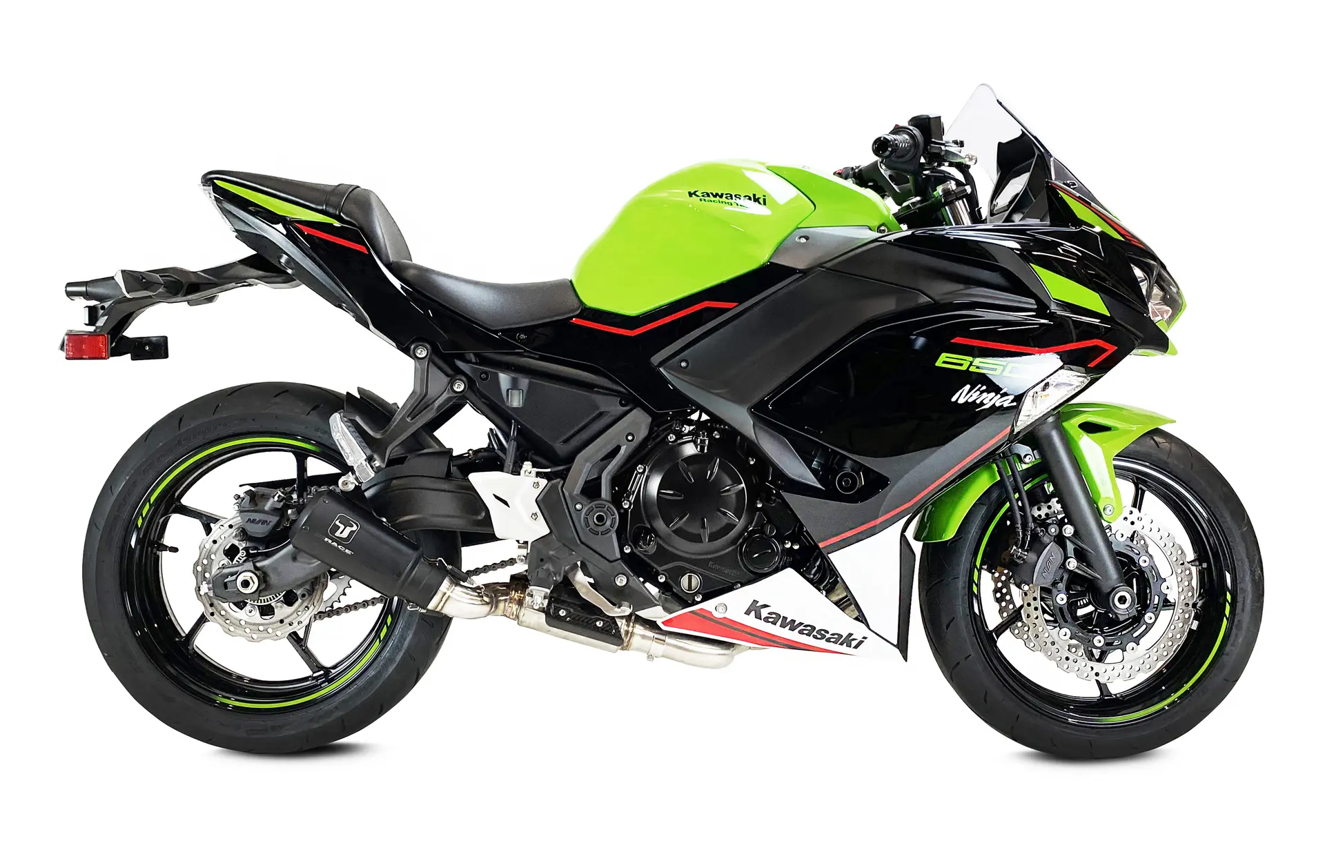 Ауспух Ixrace MK2 inox черен Kawasaki Z 650 2021-2022