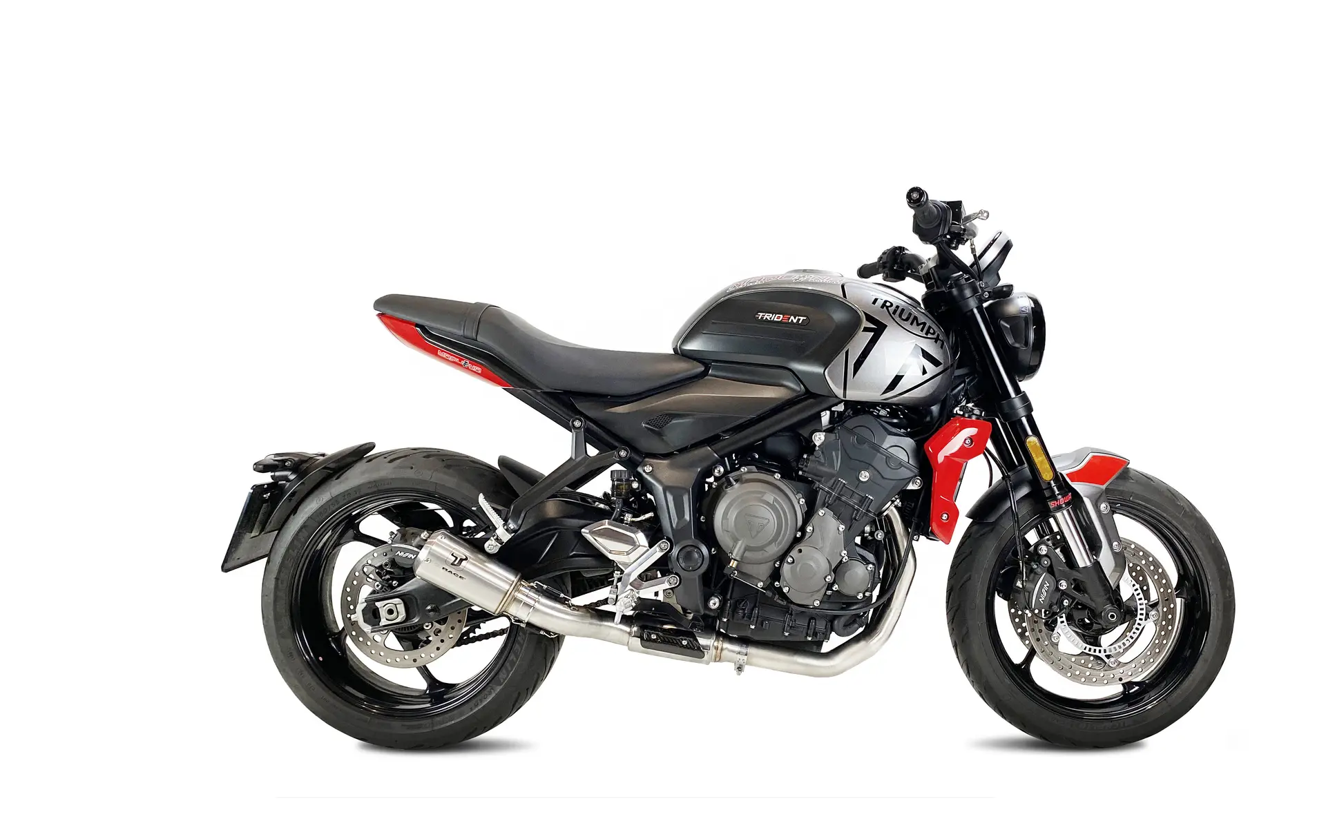 عادم Ixrace MK2 ستانلس ستيل لـ Triumph Trident 660 2021-2022