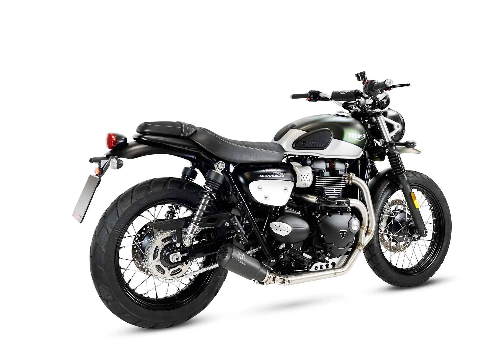 Échappement Ixrace MK2 inox noir Triumph Street Scrambler 900 2016-2020