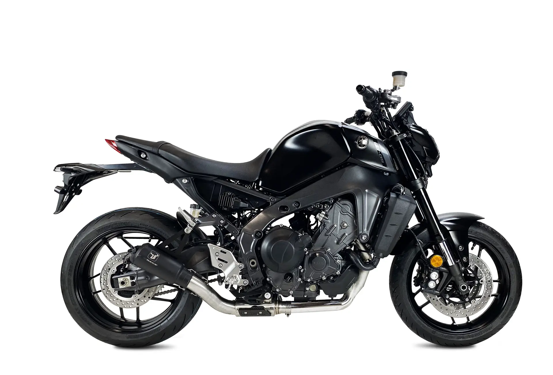 Ixrace MK2 블랙 스테인리스 야마하 MT-09 2021-2022 머플러