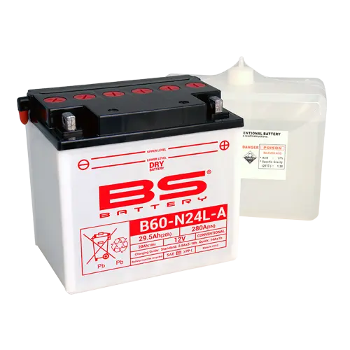 Akumulator B60-N24L-A z pakietem kwasu BS BATTERY