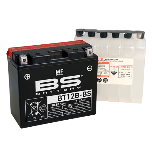 ایسڈ پیک BS BATTERY کے ساتھ بیٹری BT12B-BS