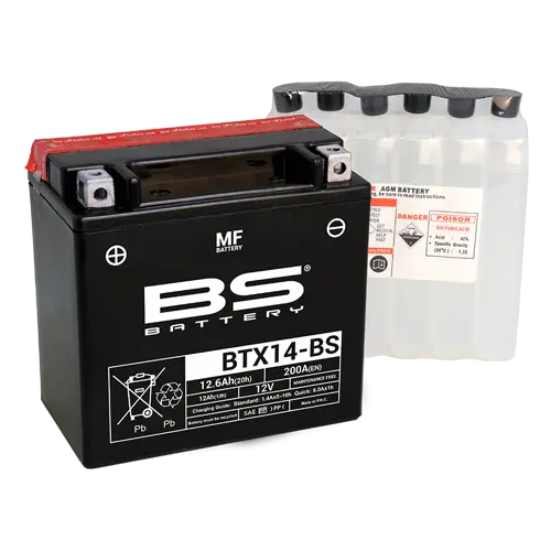 BS Battery 산 팩 포함 BTX14-BS 배터리
