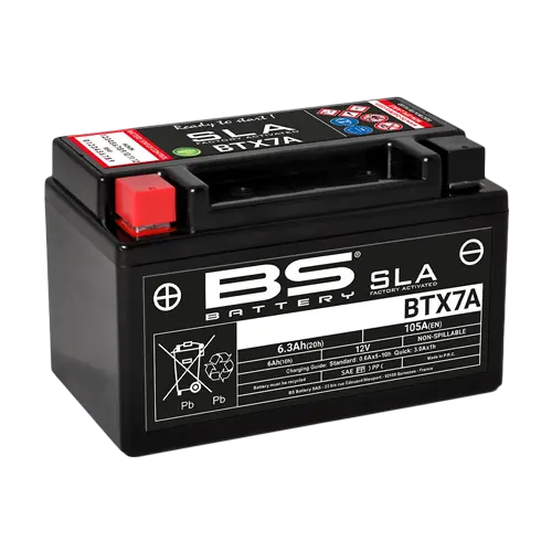 فیکٹری سے چارج شدہ بیٹری BTX7A بی ایس بیٹری — BS BATTERY, بیٹریز