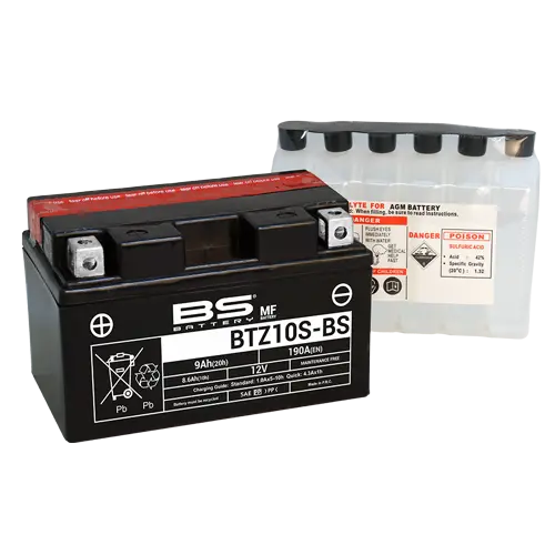 Batterie BTZ10S-BS mit Säurepack BS Battery