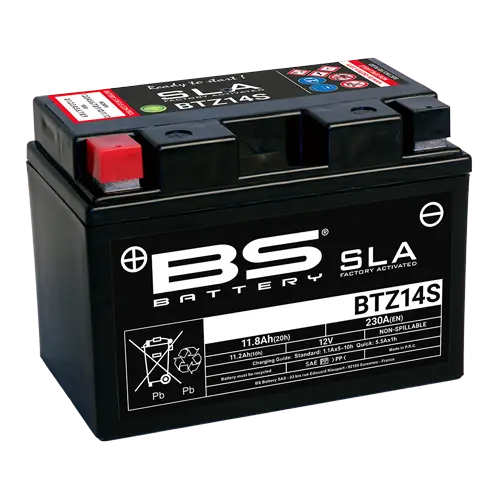 BS Battery BTZ14S fabriksaktiveret batteri