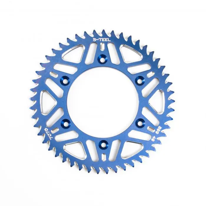 Alu-Kettenrad S-TEEL Anti-Schlamm für KTM/Husaberg/Husqvarna Teilung 520 44 Zähne Blau
