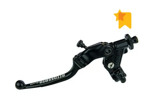 Komplette Kupplung mit Seilzug und schwarzem, klappbarem Hebel 24 mm ACCOSSATO