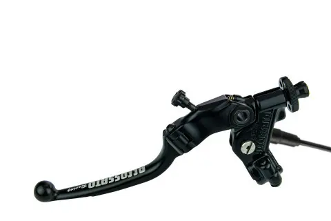 Komplette Kupplungsanlage mit Zug ACCOSSATO Hebel schwarz 24 mm klappbar