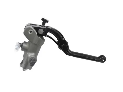 ریڈیل بریک ماسٹر سلنڈر ACCOSSATO 19x20 سیاہ CNC لمبی فولڈنگ لیور کے ساتھ