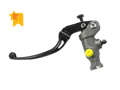 ریڈیل بریک ماسٹر سلنڈر 19x18 ACCOSSATO لمبی سیاہ فولڈ ایبل لیور کے ساتھ (BREMBO XR0.11.71)