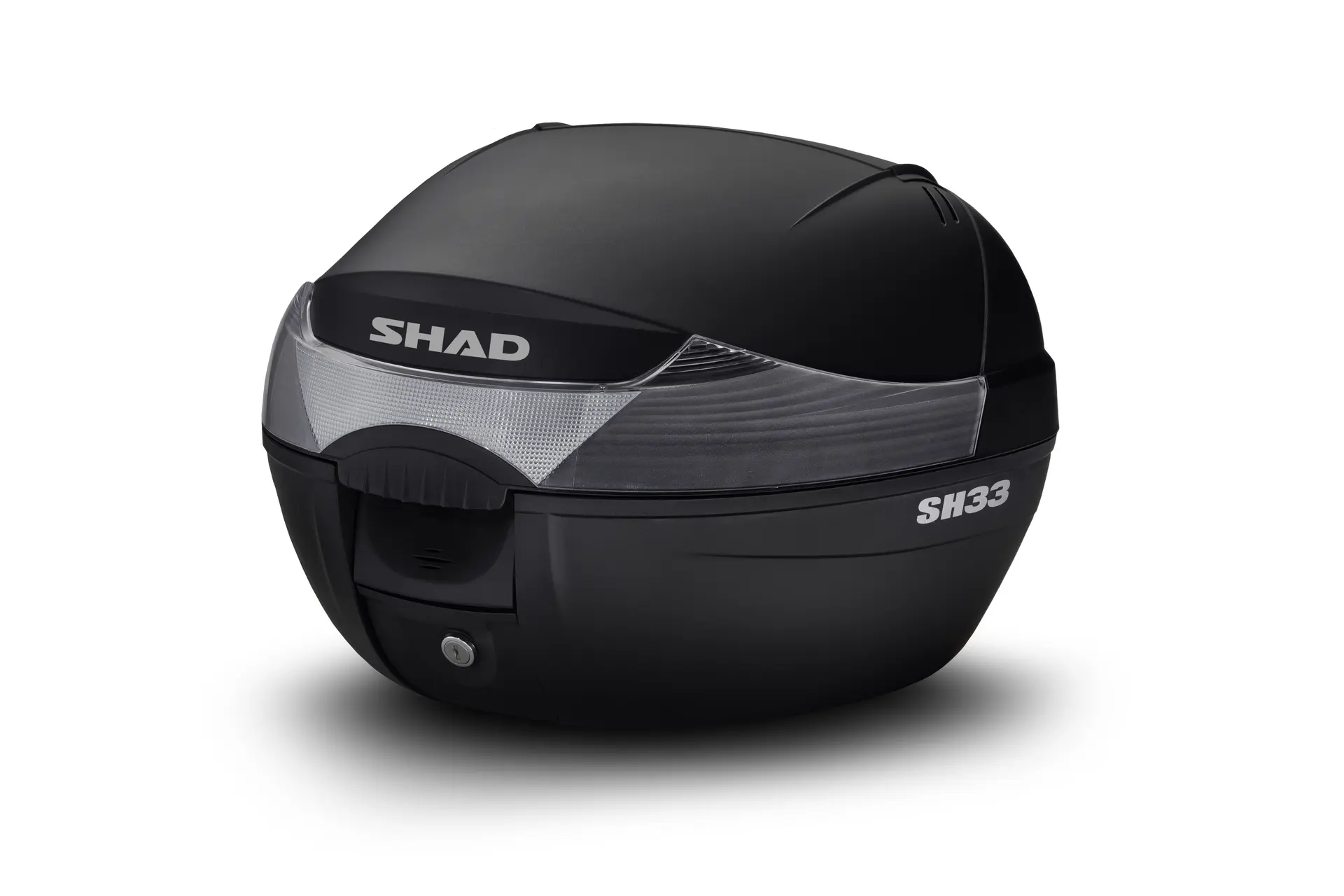 Topcase Shad SH33 schwarz 33L mit Trägerplatte für Scooter-Maxiscooter (Fassungsvermögen 1 Integralhelm + Zubehör) (l43xh31xp42cm) (D0B33200) — Ansicht 2