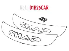 Rückstrahler für Topcase Shad SH26 26L weiß