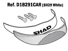 Rückstrahler für Topcase Shad SH29 29L