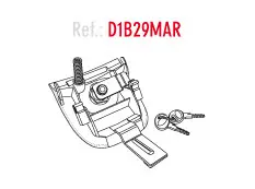 Цилиндр замка Shad для кофра SH29 (D1B29MAR)