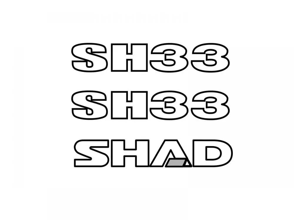 SHAD 灰/银色侧边贴花套件