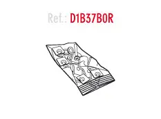 Kit visserie pour platine s small top case SH37 Shad (D1B37BOR)