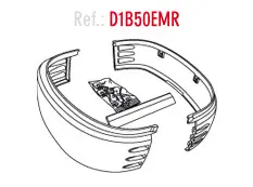 शैड SH50 टॉप केस के लिए साइड पैनल किट (D1B50EMR)
