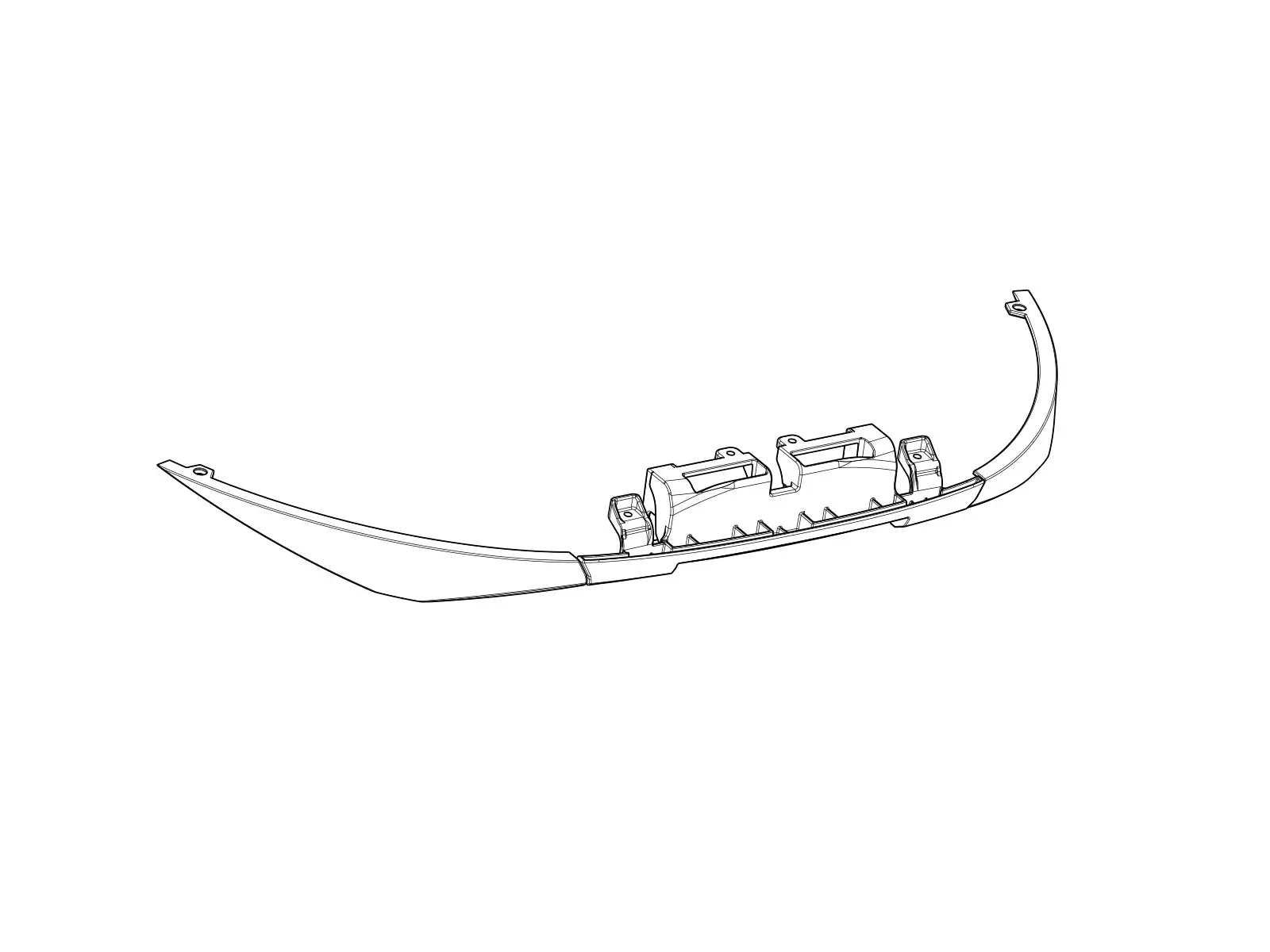 SHAD Satz Rahmenhalterungen weiß transparent SH58X — Ansicht 2