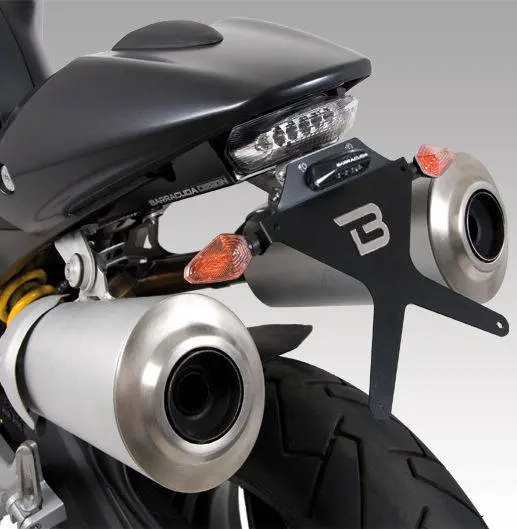 Kennzeichenhalter + Rücklicht für Ducati Monster 696 homologiert Barracuda