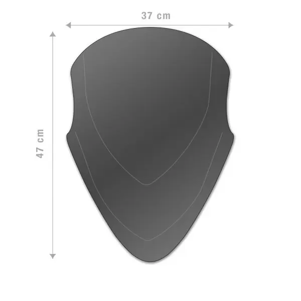 Windshield Barracuda Ducati Multistrada V4S 2022 — tampak ke-2